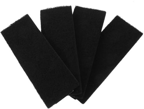 ULDIGI 4pcs Activated Carbon Ceiling Fan Filter Pads Self-adhesive Air Purification for Indoor Use Efficiently Captures Dust and Impurities Protects Fan