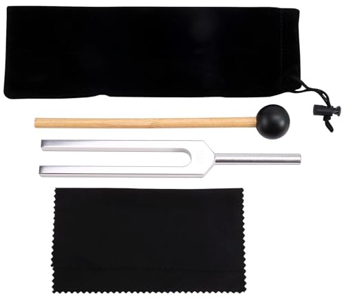 Faeymth 432 Hz Stimmgabel für Heilende Klangheiltherapie und Yoga, 423 Hz Stimmgabel Aus Aluminiumlegierung, Silber