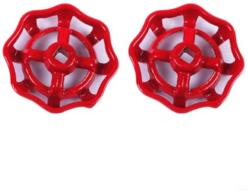 Ventil-Handrad, Gusseisen-Ventil-Handrad, Griff, Kupfer-Schieber, Absperrventil, 2 Stück (8 mm)