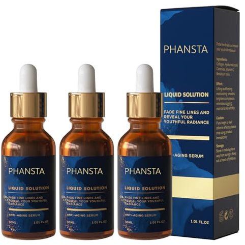 3Pcs Serum Das Original Serum Soforteffekt Gesicht Anti-Aging Reduzierung Falten für Eine Straffere Prallere Feuchtigkeitsspendend für All Skin Types (30ml)