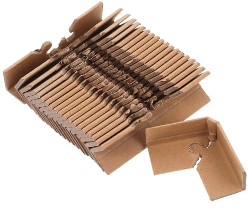 Zerodeko Eckenschutz Aus Papier 4.72X1.18X0.16In Robuster Kantenschutz Für Versandkartons Dreiseitiger Verpackungskantenschutz Zur Sicherung Von Kartons Und Plattenverpackungen