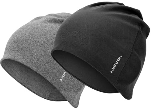 YANIKY Mütze Damen – Modal Schlafmütze Herren Bequeme Dünne Mütze - Baumwolle Weiche Hautfreundliche Beanie – Unisex Beanie Mützen Chemo Mützen für Alle Jahreszeiten