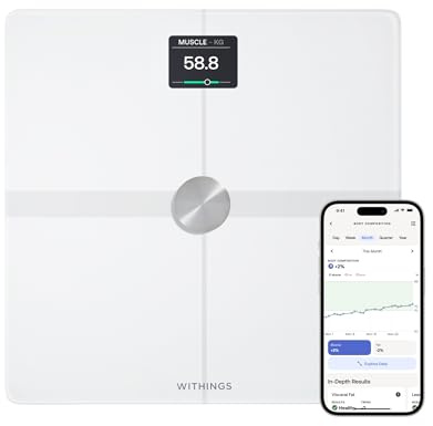 Withings Body Smart, Balance Corporelle, Wifi & Bluetooth, BIA, Blanc