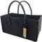 RAIKOU KULT Filz-Tasche Shopper NEU Filzkorb Einkaufstasche Henkeltasche Zeitungskorb Stabile Kaminholztasche Zeitungsständer auch für Spielzeug Garten Picknick Strand (Anthrazit,50x34x27cm)