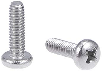 sourcing map 20 Stk Maschinenschrauben Platte Kreuzschlitzschrauben Bolzen M4x14mm