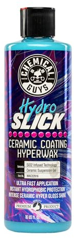 Chemical Guys HydroSlick Intense Gloss SiO2 Ceramic Coating HyperWax - High Shine and Long-Lasting Protection, Ceramic Coating for Cars, Safe for Trucks, SUVs, Motorcycles, RVs, and More - 16 fl oz