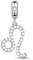 GNOCE Sternzeichen Charms Constellation Charms Anhänger Sterling Silber Sternzeichen Dangle Charms mit Zirkonia fit für Armband/Halskette Frauen Mädchen (Löwe)