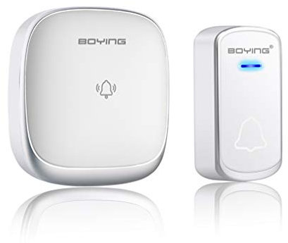 Campanello Senza Fili, Kit Campanello per Porta Senza Fili Plug-in A Muro, 58 Suonerie, Impermeabile IP44, Nessuna Batteria Richiesta Ideale per Campanello Ingresso Porta Plug-in