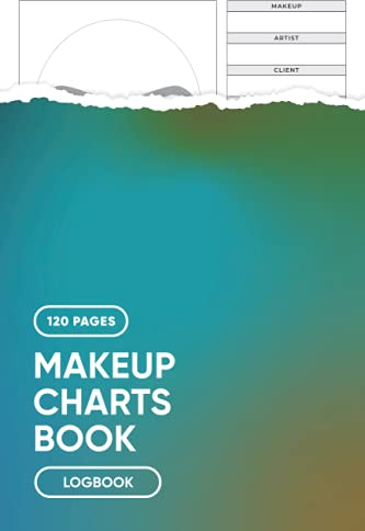 Makeup Charts Book: Blank Makeup Face Chart Worksheets for Makeup Lovers to Organize and Plan their Designs, Face with Opened Eyes Sheet - Perfect for ... Students & Makeup Artists - 6” x 9” 120 Pages