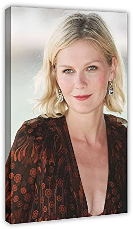 Sänger-Poster Kirsten Dunst 13 Leinwand Poster Schlafzimmer Dekor Sport Landschaft Büro Zimmer Dekor Geschenk 30 x 45 cm Rahmen: