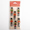6cm Nutcracker Soldiers Christmas Craft Decorations - Self Adhesive (6 pcs)