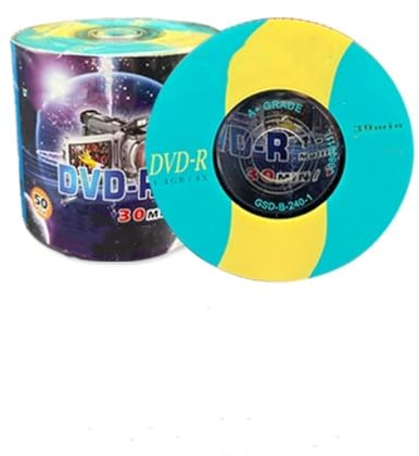 50 Pack 3 8cm Mini Recordable Blank DVD-R Discs Disk for DVD VCR Video Camera 1.4GB/30min 1-8X