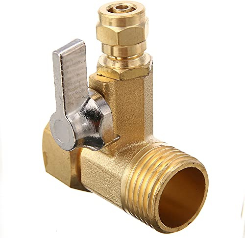 CENPEK Adaptador de agua de alimentación inversa de 6,5 mm a 20 mm, válvula de bola, grifo de alimentación inversa