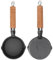 Beufee Mini Padella per Uova 2 Pezzi, Padella per Uova Singole in ghisa Padella Antiaderente per frittata Padella Piccola per Uova da 3,9 Pollici