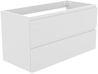 Aica Sanitär Waschbeckenunterschrank 100 cm Unterschrank Waschtischunterschrank Weiß