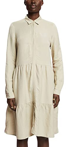 ESPRIT Damen 033ee1e303 Kleid, 335/Dusty Green, 36