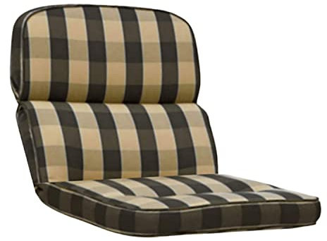 KETTtex EXKLUSIV Auflage Niederlehner Beige-Grün I Gartenstuhl Polster 100x50x7cm I KTH3 Sitzauflage weich & robust I atmungsaktive Stuhlauflage I UV-beständiges Sitzkissen I Dessin 8874