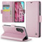 XYGLOW Handyhülle für Samsung Galaxy A54 5G Hülle Premium Leder Klappbar Kartenfach Magnet Standfunktion RFID Schutzhülle für Samsung A54 5G Flip Case Wallet Klapphülle Lederhülle Rosa Gold 6,4 Zoll