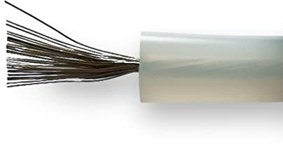 Coavoo 300KV High Voltage Wire Cable 100 Meters 328.08ft Long 9AWG OD20mm, Copper Core with Insulation Layer and Protection Cover White for Connector Connection High Voltage