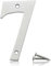 Bwintech 1 Pcs 75mm Satin Nickel SS304 House Numbers Door number 7, House Signs for outside, House Numbers Plaques for Front Wooden Door