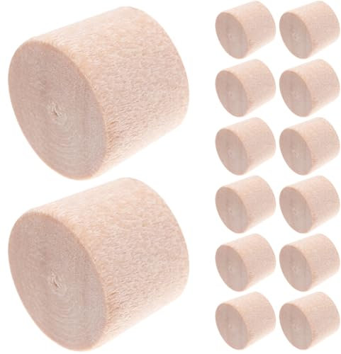 50Pcs Tapered Wooden Plugs 10X7.5Mm for Screw Holes Eco-Friendly Wood Hole Plugs for Furniture Cabinets and Diy Projects