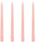 10 inch Taper Candles-Set of 4 Tapered Candle, Tall Candlesticks,Dripless and Smokeless,Home Dinner Candle, Party, Wedding, Halloween, Christmas Candles (Spiral Pink, 10inch)