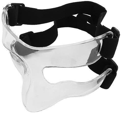 banapoy Gesichts-Nasenschutzmaske, Verstellbarer Nasenschutz, Sport-Gesichtsschutz für Gebrochene Nase, Sportverletzungen, Transparente Gesichtsschutzmasken Basketball, Softball, Fußball