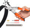 TOWOT Leder-Lochstanzer-Set, Gürtellochstanzer für Leder, robustes Drehlocher, Uhrenbänder, Sättel, Schuhe, Stoff, Heimwerker- und Bastelprojekte, stanzt leicht perfekte runde Löcher