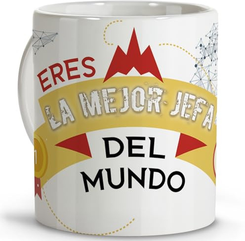 LolaPix Taza Mujer Original Para Regalar. Regalos Para Jefes. Taza Jefa. Cerámica 330 ml.