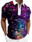 NNGOTD Men's Golf Polo Shirts Short Sleeve Stretch Golf Top Breathable Printed Casual Outdoor Holiday Beach Golf Shirts Mens Gym Shirts Black Polo Shirt Mens 5XL Men Fashion Clothes Top (Pink, M)