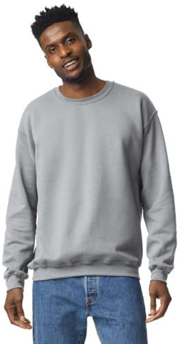 TICTEX Unisex Heavy Blend Crewneck Sweatshirt - Herren-Pullover Baumwolle mit Rundhals in vielen Farben - große Größen - Sport Grey, L