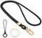 EUZUXU Correa para Cuello Cordón Cuerda, Cordón para Cuello Llavero Cordón de Cuello, para Tarjeta de Estudiante, Tarjeta de Autobús-Negro