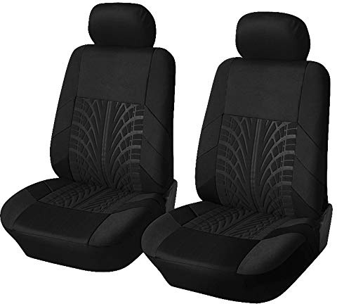 AYBEN Auto-Sitzbezug, für Dacia Duster 2014-2018 Vordersitzbezüge, Auto-Schonbezug, PKW-Sitzbezug Vordersitze, Sitzschoner-Auto,A Black