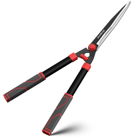 JiveSnip Heckenschere 23,Hedge Shears - Rasiermesserscharfe Klingen aus Karbonstahl, Rostschutzbeschichtung, leichte Gartenschere zum Trimmen von Hecken, Sträuchern und Büschen