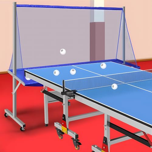 Ping Pong Tischtennisball Catch Net - Fessional Catch Net für jeden Tisch von 72 bis 82 Zoll - Trainingsfelder Ball Collector - Rolling Net Holder