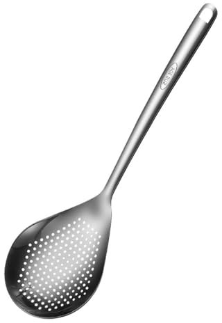 Cucharas coladoras grandes, de acero inoxidable, para cocina, escurridores, para freír