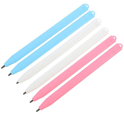 FELTECHELECTR 6 Stück 6 teiliges LCD Schreibtafeln Stifte Präziser Stylus Pen für elektronisches Zeichnen und Schreiben Leicht Langlebig Geeignet für Erwachsene Ersatzstift für Grafik tabletts