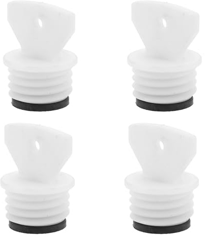 Gatuida 4 Stück Pack Ersatzverschlüsse für Wärmflaschen 265mm Auslaufsichere Schraubstopfen mit Dichtung Universell Kompatibel Langlebig für Winter und Reisen