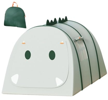 Kinder Spielzelt Popup mit Fenster - Tragbares Zelt für Wohnzimmer & Outdoor, Spielhaus für Mädchen & Jungen- Grün 132x92x72cm