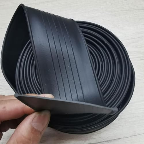 1 Stück 3 m/5 m T-Typ-Garagentor-Bodendichtungsstreifen – Echtgummi for Rolltore, wind- und staubdicht(5 meters)