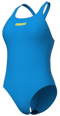 ARENA Women's Team Swimsuit Swim PRO SOLID Turquoise-Yellow Star