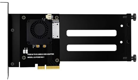 PLCPDM Convertitori PCIe 5.0 E1S ad alta densità con raffreddamento ventola per array di HDD NVMe in ambienti di storage ad alta densità