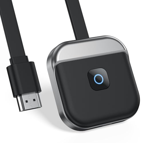 Wireless HDMI Dongle 4K, Miracast HDMI Screen Mirroring Display, 5G/2,4 Hz Transmitter and Receiver Streaming von Video/Audio/Dateien Übertragung von PC, Laptop, Smartphone auf TV, Beamer, Monitor