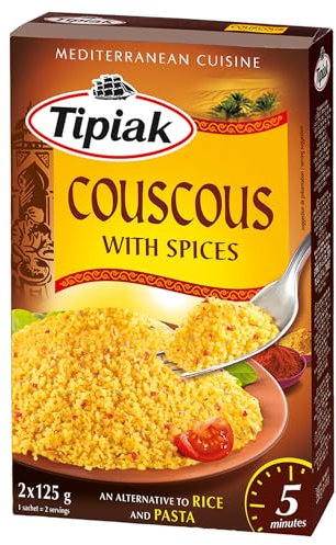 Tipiak Graine de Couscous Parfumé aux Épices du Monde 500 g