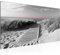 Runa Art Wandbild Strand 1 Teilig 100 x 40 cm Modern Bild auf Vlies Leinwand Panorama Schlafzimmer Wohnzimmer Schwarz Weiss 604012c