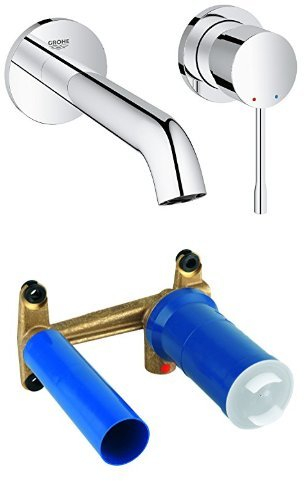 Grohe Essence 2-Loch-Waschtischbatterie (183mm) 19408001 + Grohe Einhand Unterputz-Universal-Einbaukörper