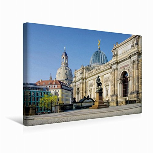 Premium Textil-Leinwand 45 x 30 cm Quer-Format Dresden | Wandbild, HD-Bild auf Keilrahmen, Fertigbild auf hochwertigem Vlies, Leinwanddruck von LianeM