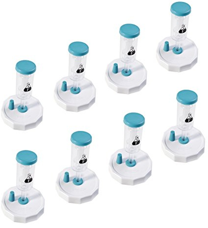 Fermentology Sauer System Fermentations-Luftschleusen - Deckel, Dichtungsringe, Dichtungen, Verschlüsse - für Wide Mouth Mason Jars - 8er Pack