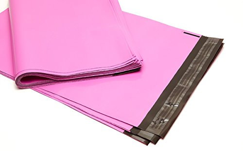 100 Folienmailer® Versandbeutel Rosa: Bunte Versandtüten 450x600mm aus LDPE Coex Folie, selbstklebend und undurchsichtig, Versandtüten aus Plastik perfekt zum Versand von Kleidung und Textilien