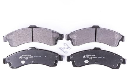 HELLA 8DB 355 012-811 Bremsbeläge - mit akustischer Verschleißwarnung | Kompatibel mit: CHEVROLET TRAILBLAZER, ISUZU ASCENDER, SAAB 9-7X